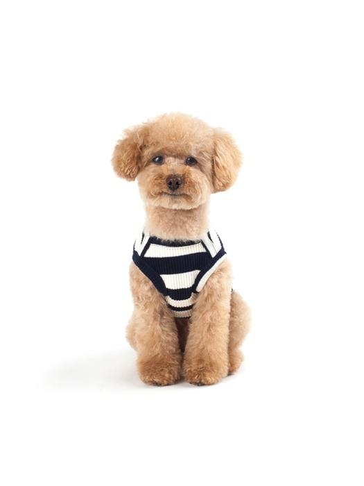 

WE.FAM Футболка без рукавов в крупную полоску _Темно-синий XL