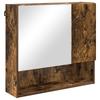 Mirror Cabinet Smoked Oak 59 X 17 X 55 Cm Engineered Wood