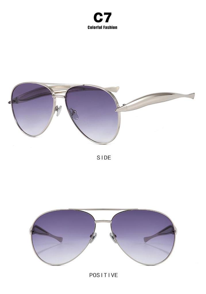 Frog-Shaped Retro Metal Sunglasses: Women's Trendy Street Style for 2025