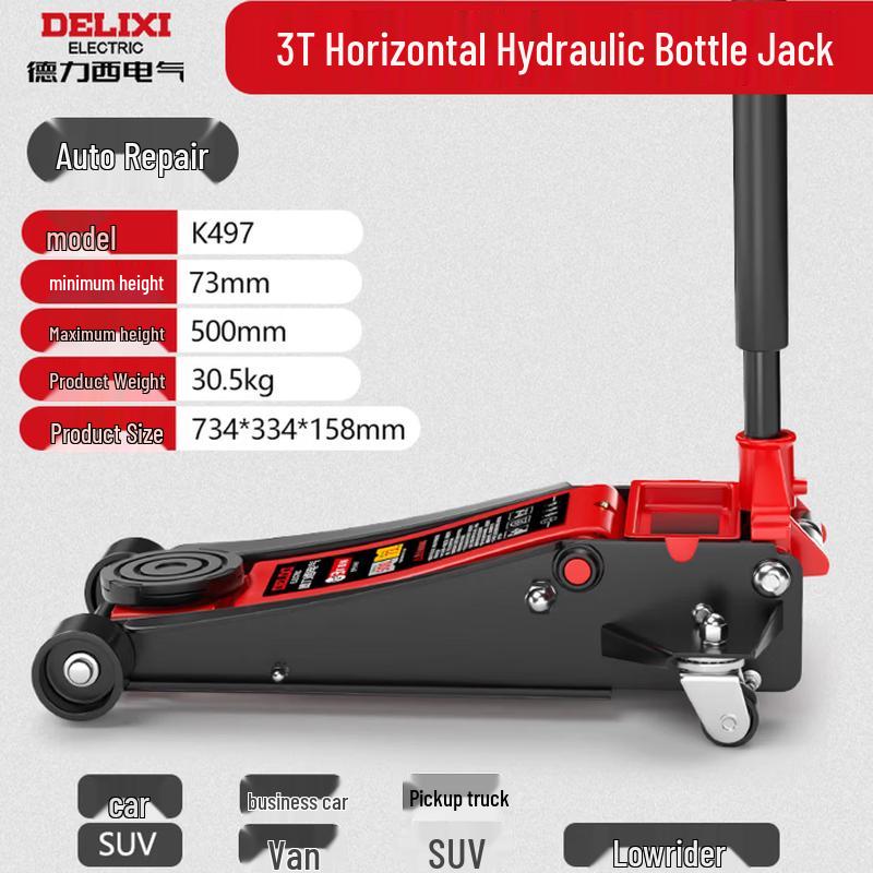 DELIXI 3-Ton Hydraulic Floor Jack