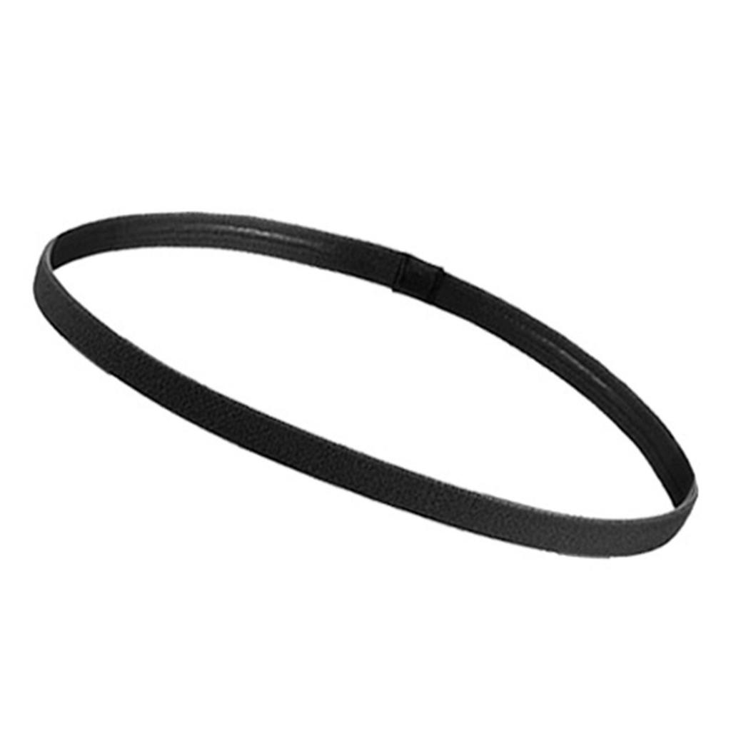 Dünnes rutschfestes elastisches Sport Stirnband Haargummi mit rutschfestem Silikon-Griff Schweißband für Training Kopfbedeckung für Damen Herren