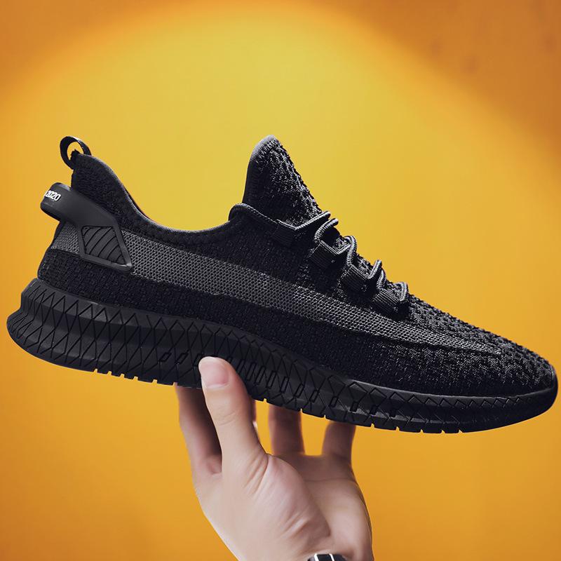 Men's Shoes Casual Shoes Men's Trend Versatile Sports Shoes Men's Shoes Flying Woven Breathable Mesh Shoes 2025