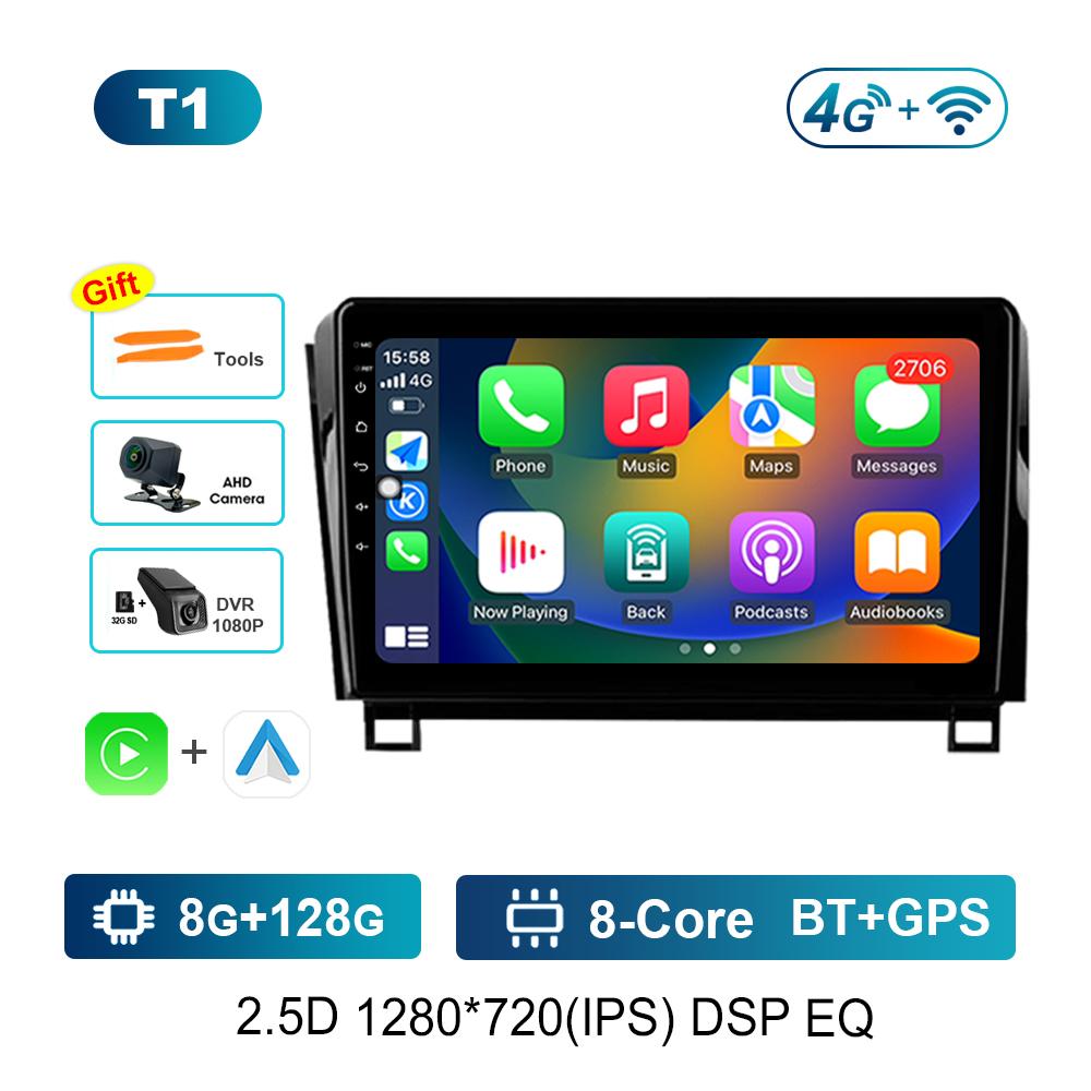 Car Radio Multimedia Player 10 Inch Android OS GPS for Toyota Tundra XK50 2007 - 2013 WiFi 4G IPS Screen Auto Tools Cooling Fan