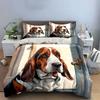 Gentle hound's soulful gaze Bedding sets Duvet covers Pillowcases(1* Duvet Cover 2* Pillowcases without duvet insert)