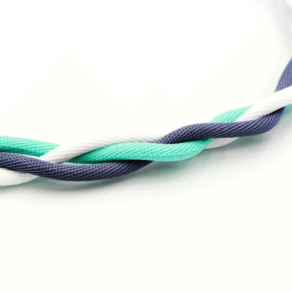 Macaron Nylon Braided Double Elbow Data Cable Is Suitable for Apple Android Type-c Interface Mobile Phone Charging Cable