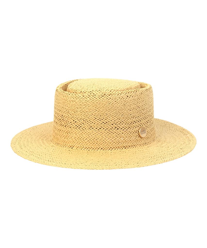 Yunibeosyeolkemiseuteuli Home Beige Simple Panama Hat Panama Hat