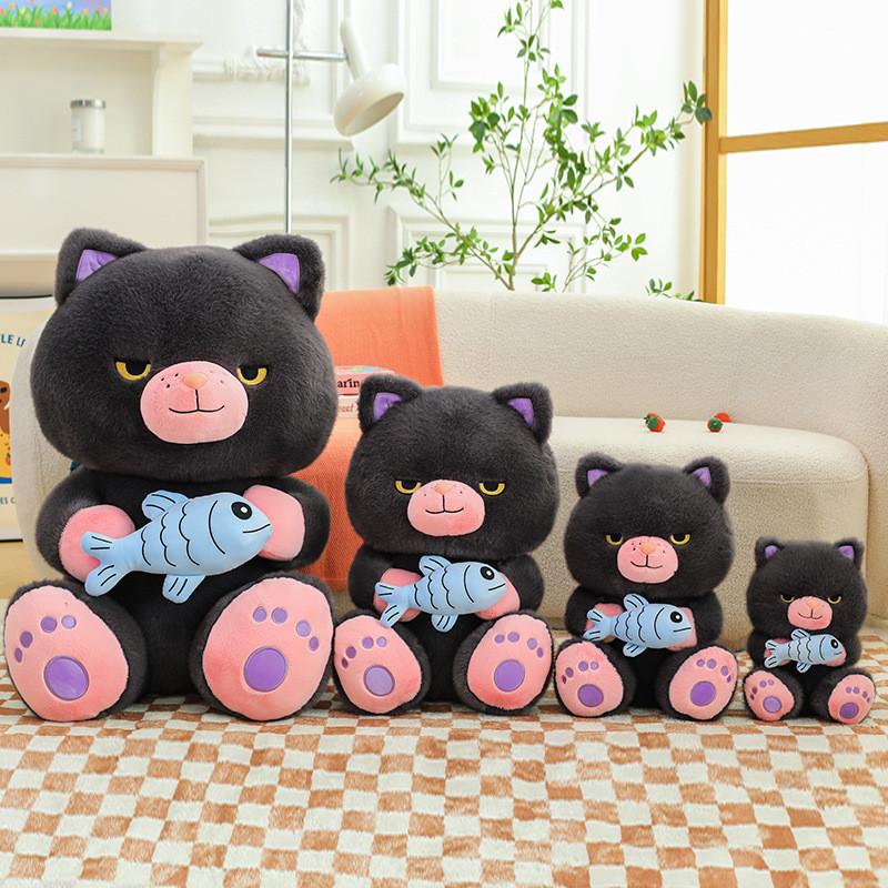 Snuggly Cute Devil Cat Plush Toy Perfect Companion For Bedtime Comfort And Affection