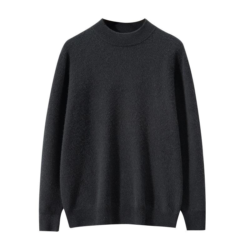 New first-line ready-to-wear semi-turtleneck cashmere sweater light luxury pullover sweater wool