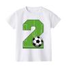 Footballbirthday Print Kids Tshirt 19Y Casual Short Sleeve Child Tee Shirt Fashion Round Neck Childs Tees Top Summer Clothes