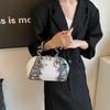 New Stone Pattern Women's Bag Handbags Large Capacity Shoulder Bag with Snake Hardware Crossbody Shell Bag