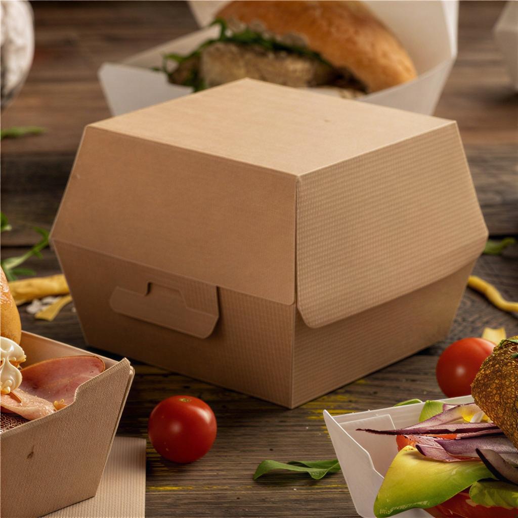 Burger Box Termiczny, Rozmiar "L+", 14,4 X 13,6 X 9,2 Cm 50 Szt.