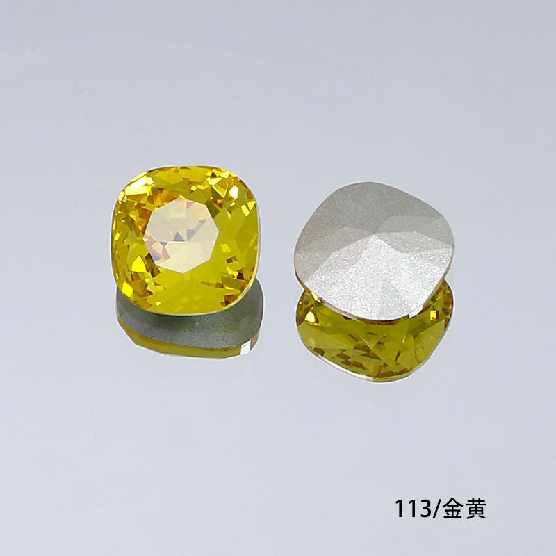 10Pcs Crystal K9 Glass Drill Tip Bottom Drill Fat Square Special-Shaped Nail Drill Clothing Accessories