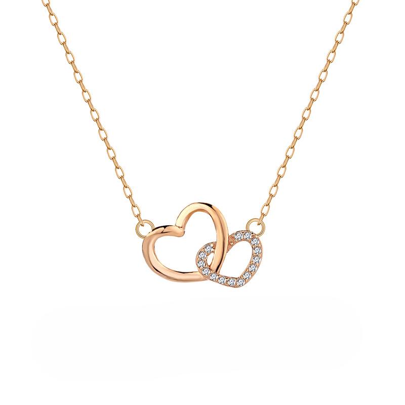 

Ожерелье с сердечками из серебра 925 пробы Premium Sense Simple Heart Neck Chain Ins Niche Delicate Clavicle Chain 925 Silver