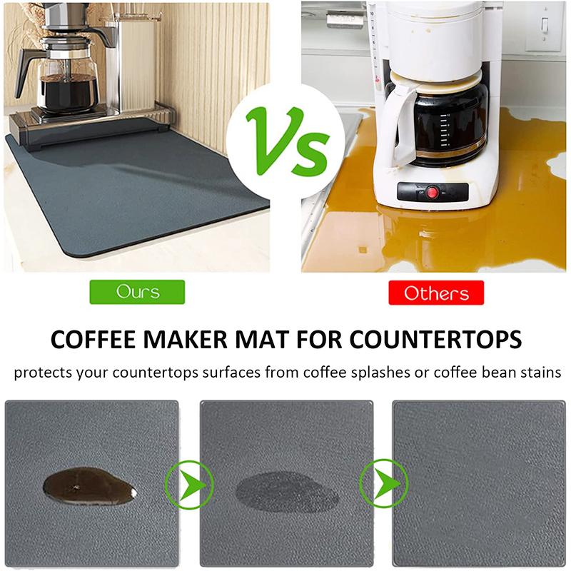 Coffee Dish Super Absorbent Anti-slip Large Kitchen Absorbent Draining Mat Drying Mat Quick Dry Bathroom Drain Pad Placemat