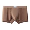 Slip da uomo in seta con design a rete Traspiranti Mutande Monocolore Elastiche per Uso Quotidiano e Biancheria da Notte