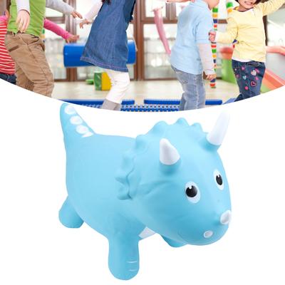 Inflatable Ride On Bouncy Animal Toy PVC Soft Thicken Play Equipment Jumping Dinosaur Horse for Baby