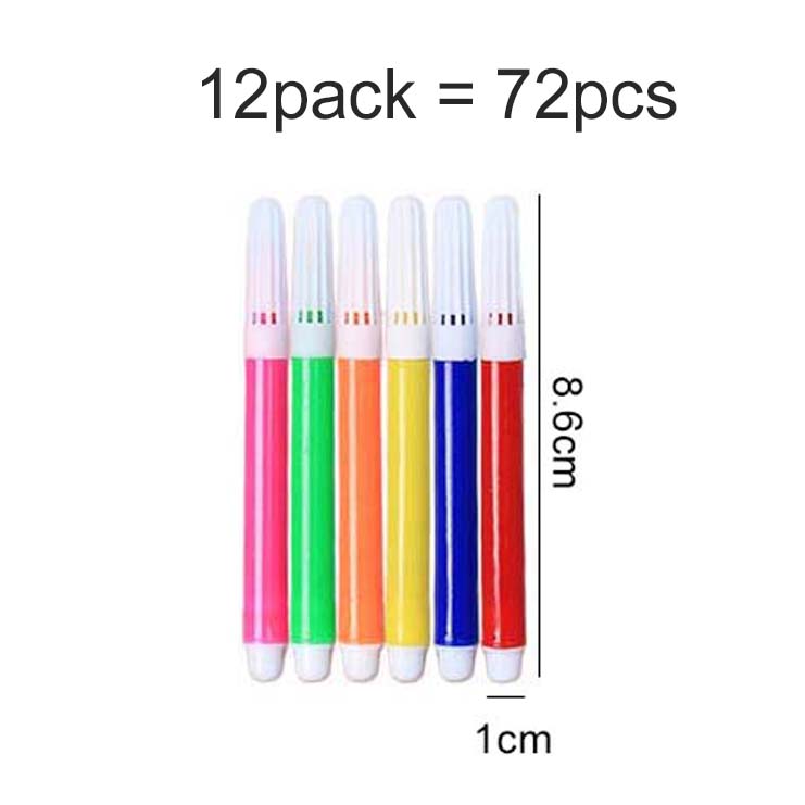 1~24Pack Mini Watercolor Pen 6pcs/pack Art Tools for Painting Office Cultural and Educational Supplies School Rewards TMZ