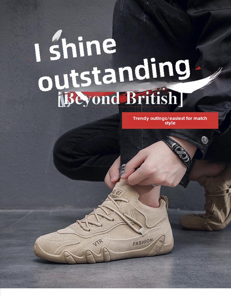 2023 Men's Trendy Winter Plus Velvet Non-Slip Work Shoes - Warm, Thick Cotton for All-Match Construction and Labor Protection