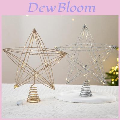 Weihnachtsbaumspitze Stern Dekoration mit Metallic-Finish für Feiertagsfeiern