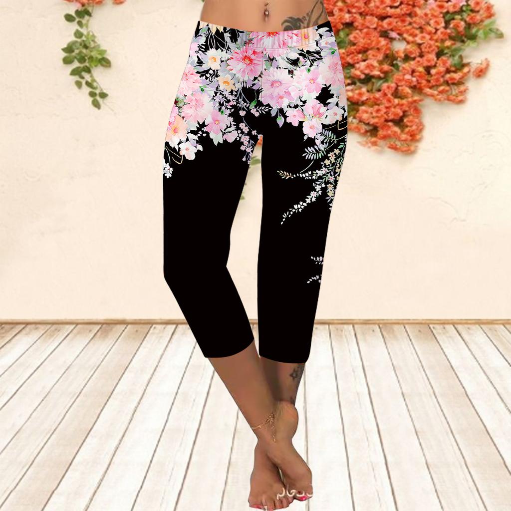 Long Pants, Summer Short Leggings, Short Tight Pants, Plus Size Leggins, Women's Slim Fit, 3D Blue Small Speaker Printed Pants