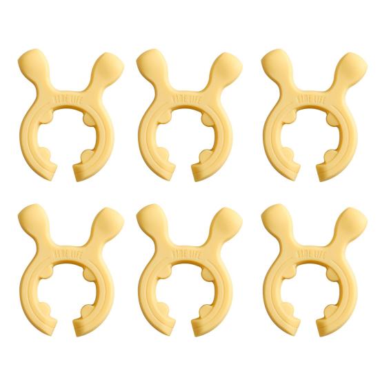 Silicone Pot Lid Clip Spoon Holder Bracket Anti-overflow Support Rack for Kitchen Universal Spatula Holder Clip