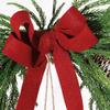 45Cm Christmas Wreath Artificial Simulation PE Norfolk Soft Glue Velvet with Half Ring Door Hanging Christmas Decorations