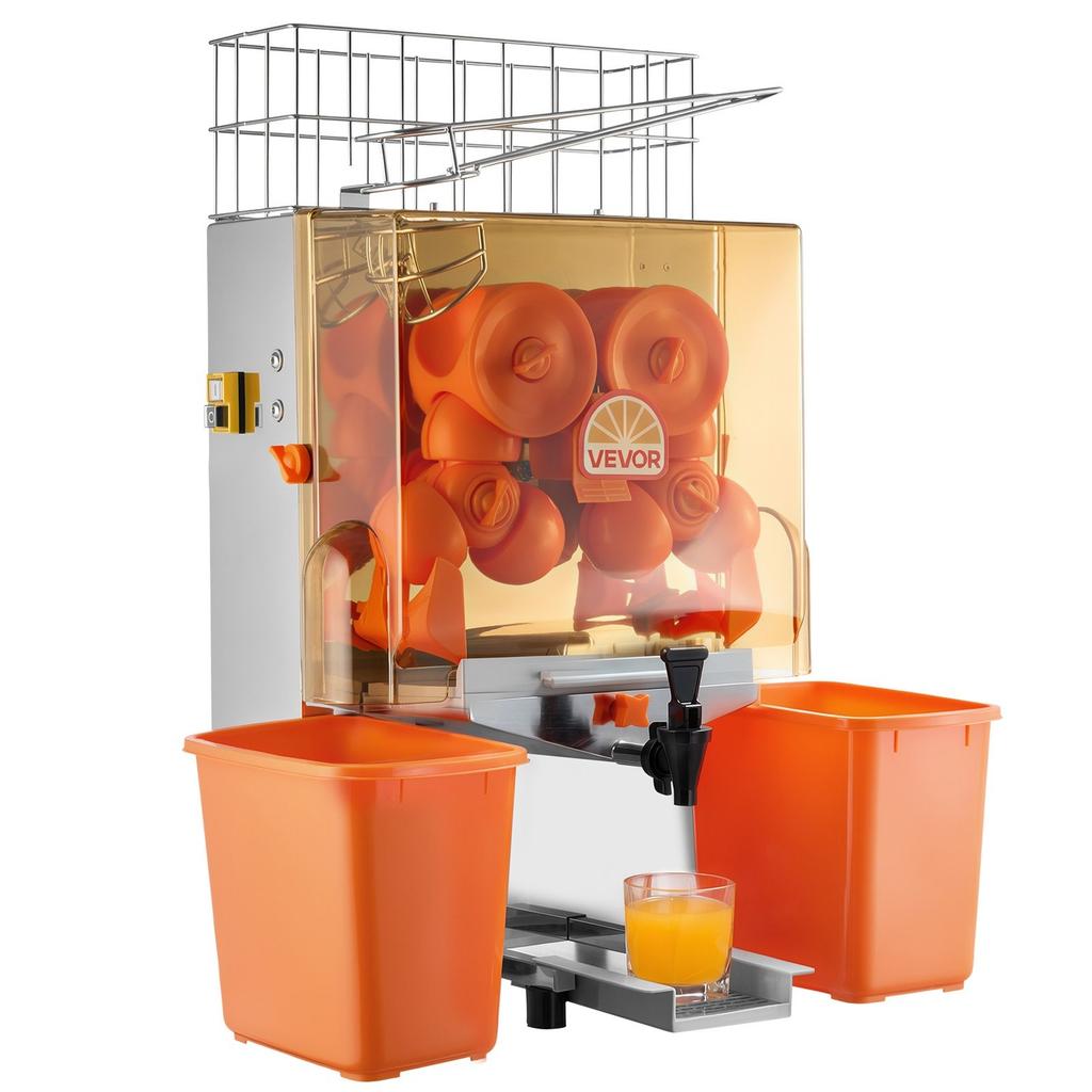 Commercial Orange Juicer Machine, 120W Electric Orange Juice Press, Stainless Steel Orange Squeezer for 20 per Minute, Lemon Citrus Pomegranates