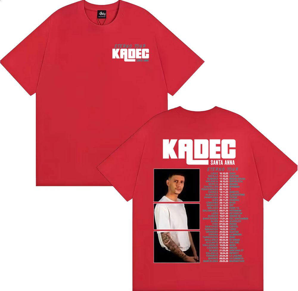 Kadec Santa Anna Eterno Tour 2026 Graphic Tshirts Men Women Fashion Vintage Short Sleeve T Shirts 100 Cotton Oversized Tshirt