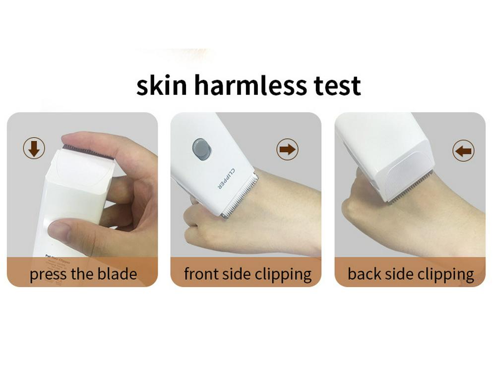 Cichy Wodoodporny Elektryczny Trymer do Sierści Zwierząt Domowych dla Kotów i Psów