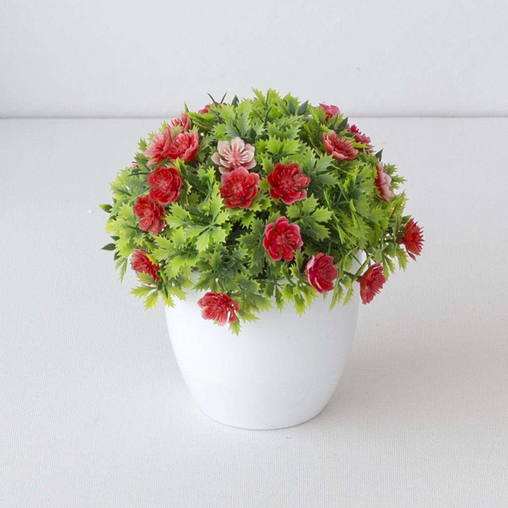 1pc Simulated Plants Flowers Potted Landscapes Garden Celebration Home Decor Outdoor Photography Props Flower Creative Ornaments