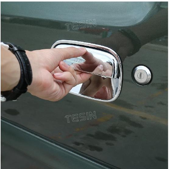 TESIN Car Door Handle Bowl Decoration Cover Stickers for Suzuki Jimny 2007-2012 2013 2014 2015 2016 2017 Exterior Accessories
