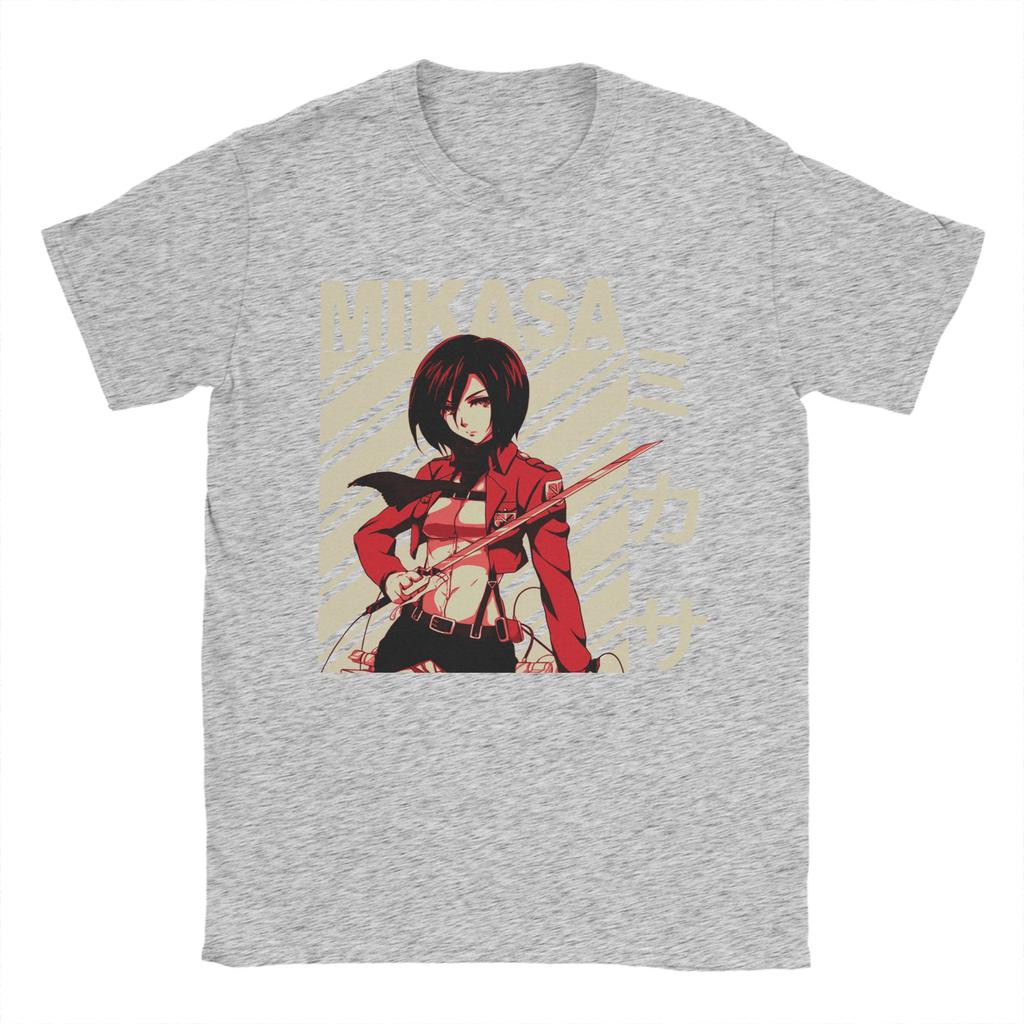 Attack On Titan T-Shirts for Men AOT Shingeki No Kyojin Anime  Pure Cotton Tees Crewneck Short Sleeve T Shirts Gift Idea Clothes