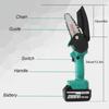 1200W Mini Electric Chain Saw Lithium Battery 288V Pruning One-handed Garden Tool With Chain Saws Rechargeable Woodworking Tool