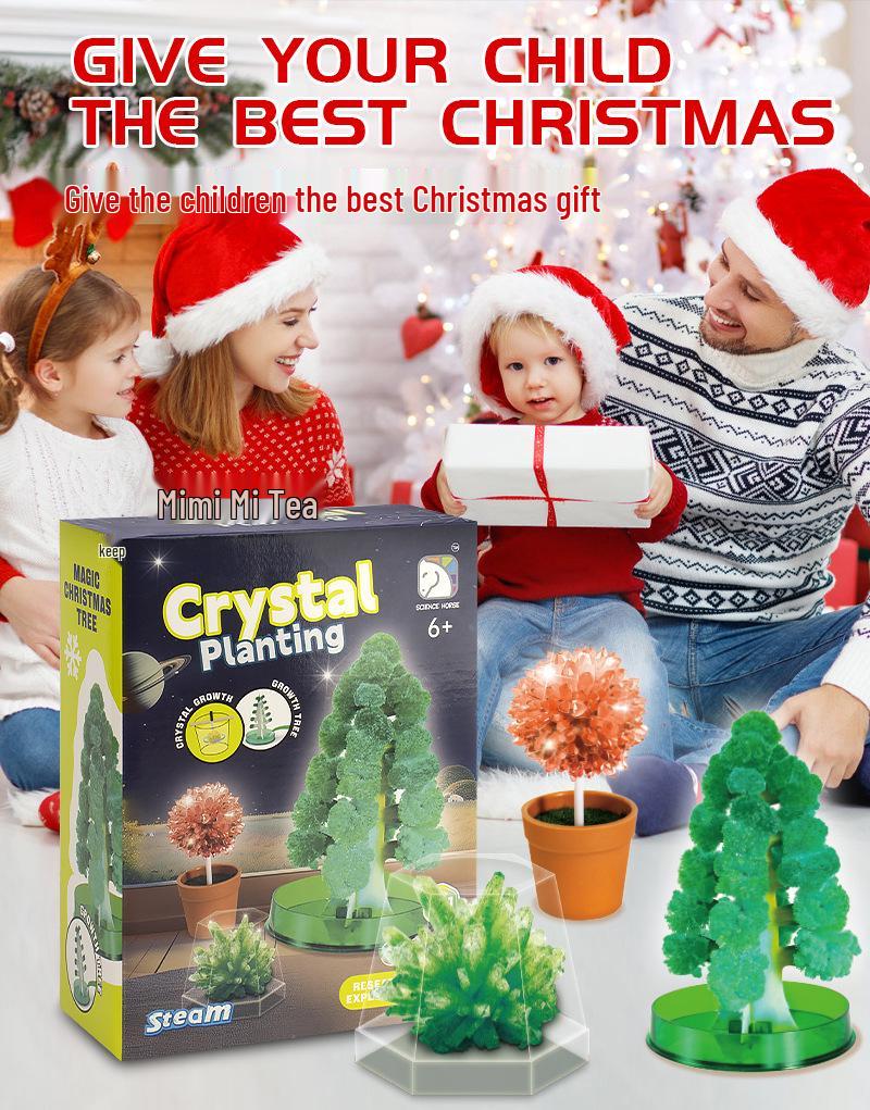 Xueyou Ma Blooming Crystal Christmas Tree - Magic Growing Kit for Science Lovers
