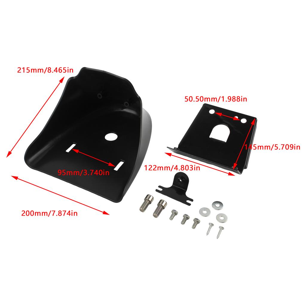 Black Motorcycle Motocross Front Bottom Spoiler Mudguard Protective Cover Air Dam Chin Fairing For Harley Sportster XL883 1200