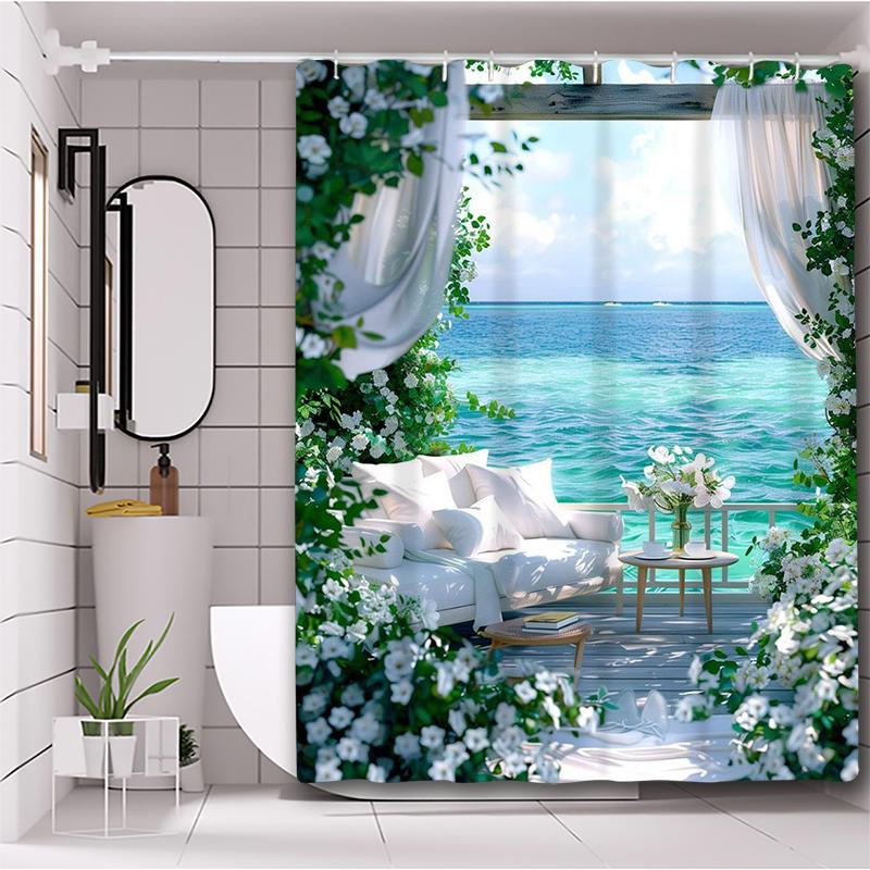 Závěs do koupelny s želvami Sprchový závěs do koupelny Vodotěsný Se 12 háčky Domácí dekorace Doprava zdarma