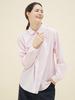 CHIQUITA [Spring 25] Striped Loose Shirt Pink 251303Tpk