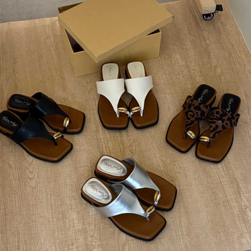 Platform Wedges Heel Clip Toe Women Slippers Concise Dress Street Style Slides Summer Ladies Outdoor Sandalias