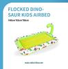 JILONG Portable Elevated Children's Inflatable Bed, Foldable Flocking Air Mattress for Lazy Breaks.