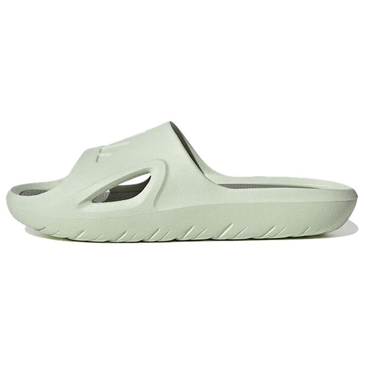 

Adidas Adicane Logo Solid Color Rubber Sole Slide Sandals Unisex Sandals Green IE0159 42