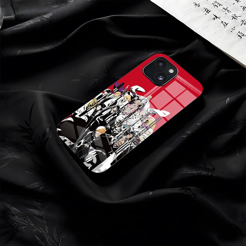 B-Bleach Phone Case For IPhone 17 Pro Max 16 15 14 Pro Max 13 11 Plus Glass Cover