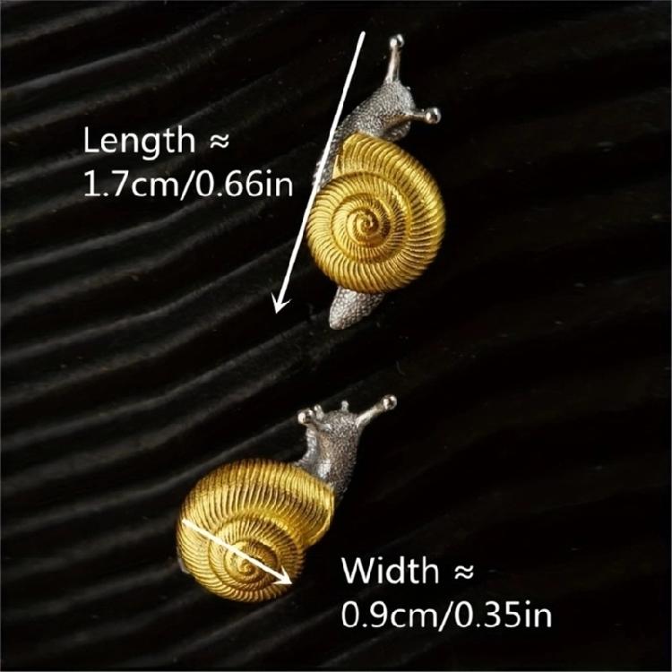 Chic Snail Ear Embellishments Unique Snail Earrings Stylish Ear Rings Adornment