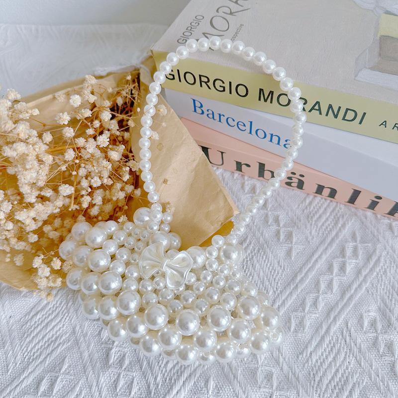 

Красочная восхитительная плетеная сумка с жемчугом для детей, отлично подходит для школы и игр Fan