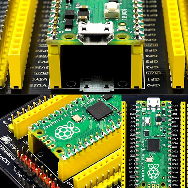 Raspberry Pi Pico Sensor Expansion Board - No-Solder, Supports I2C, Analog, and Digital Protocols
