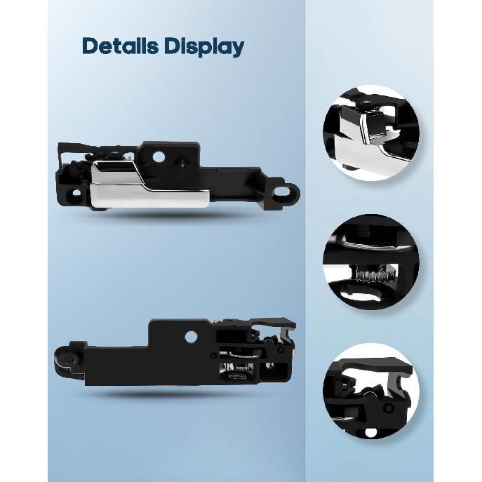 ECCPP Interior Door Handle 2006-2012 for Ford for Fusion 2007-2012 for Lincoln for MKZ 2006 for Lincoln for Zephyr Inner Replacement Front Driver