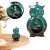 Ceramic Incense Holder with 10 Cones Owl Backflow Incense Burner Household Incense Burner Aromatherapy Ornament