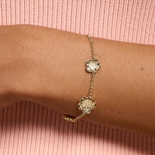 [Olivia Burton] Authorized Dealer Bracelet for Women 24100244 [Signature] Tudor Rose Bracelet Gold