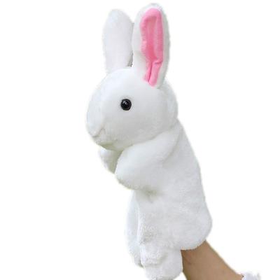 Cute Cartoon Bunny Plush Glove Puppet Rabbit Finger Toys Kids Birthday Gift