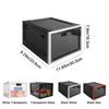 Large Capacity Clear Locking Box Transparent Combination Lock Box  Fridge Organization