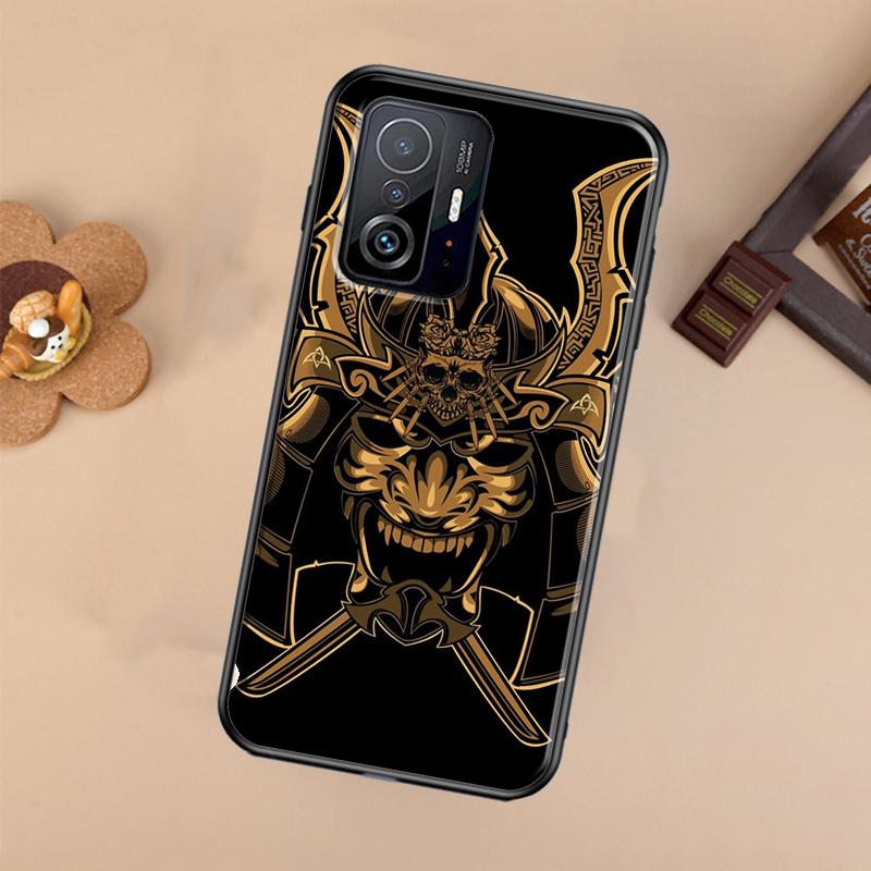 Samurai Mask Demon Case For Xiaomi 14T 11T 12T 13T Pro 13 14 Ultra POCO X7 Pro X3 X5 F3 F5 F6 M6 X6 Pro Cover